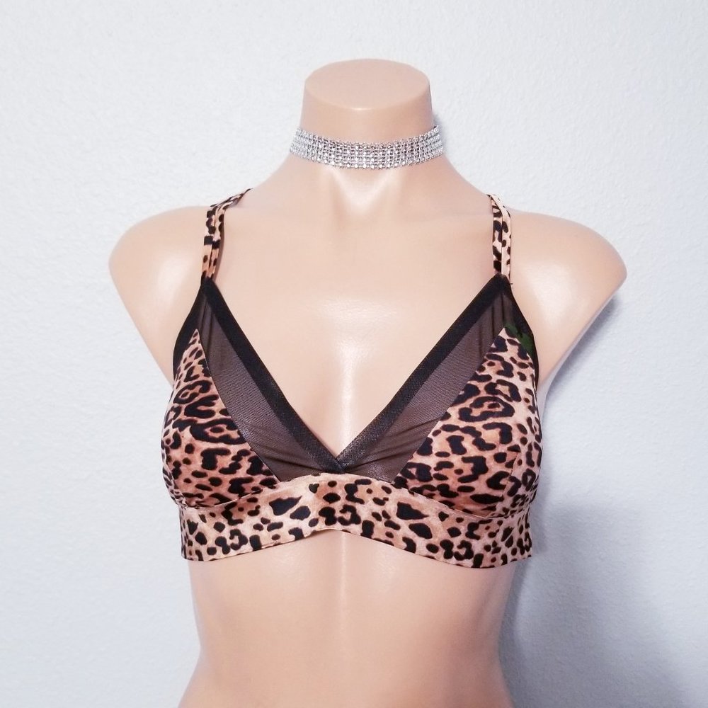 New Sam Edelman Luxe Banded Bralette Size XL